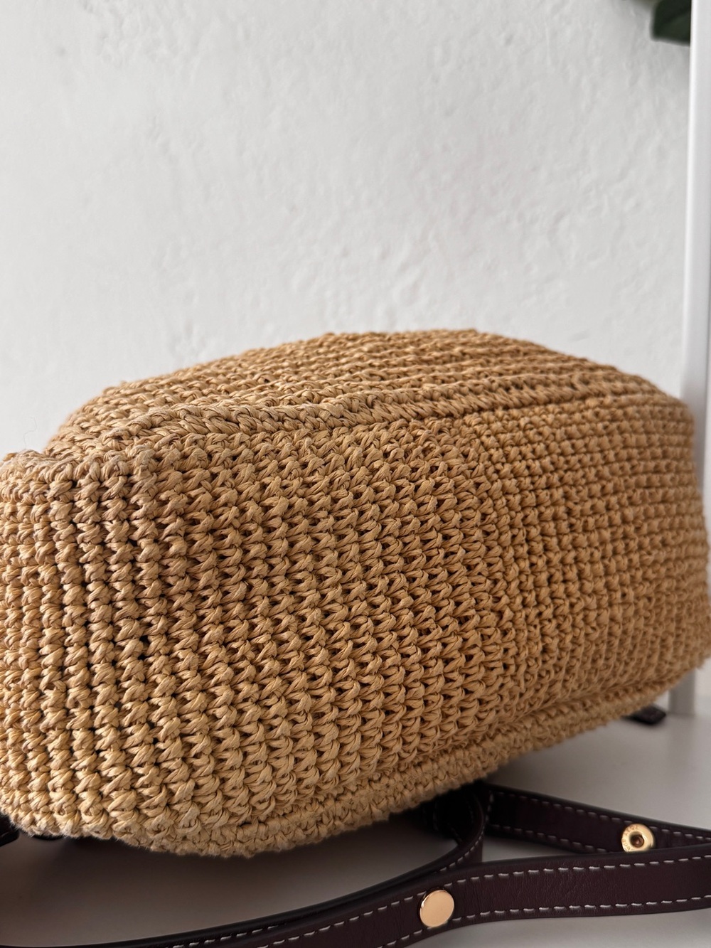 Tory Burch Romy Raffia Straw Bucket Bag - Picture 6 of 16